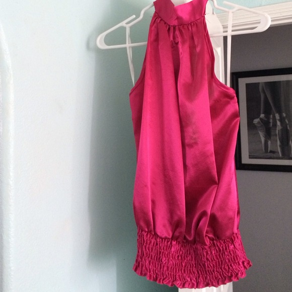 Pink Satin Top