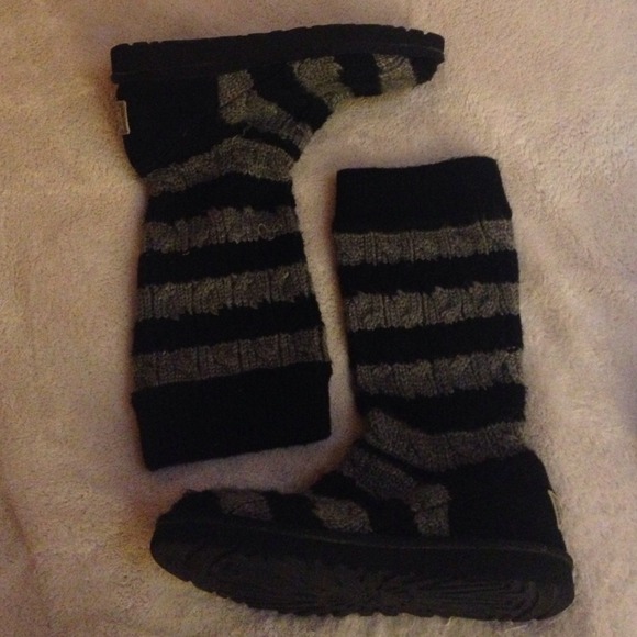 Striped Ugg boots