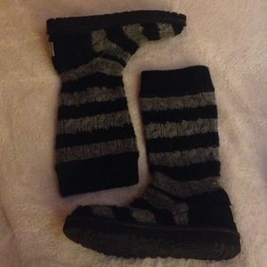 Striped Ugg boots