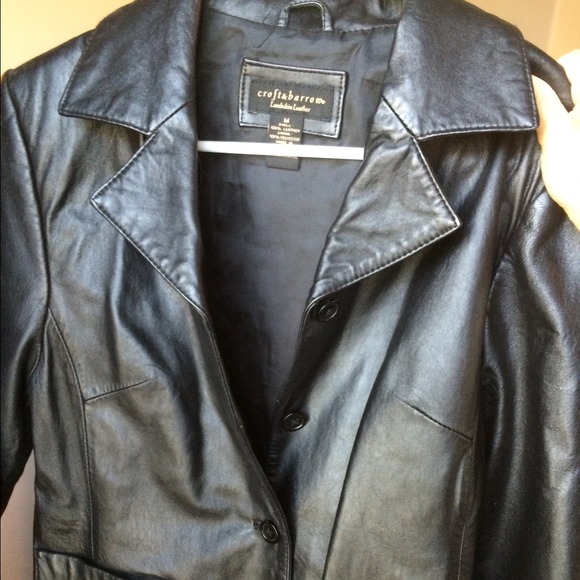 Black leather jacket