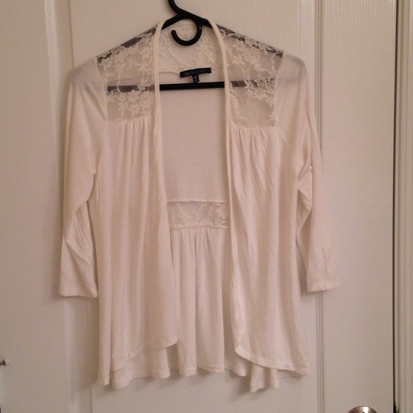 White lace cardigan