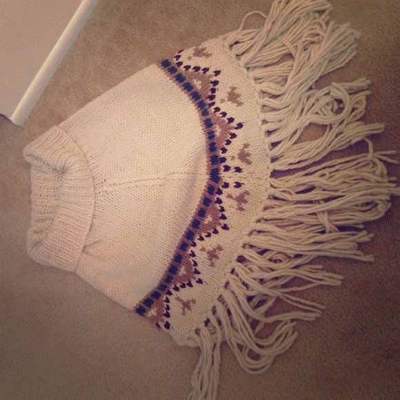 Wool poncho