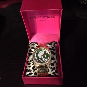 Betsy Johnson Snake Rhinestone Watch