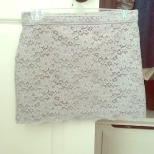 flirty, lace miniskirt