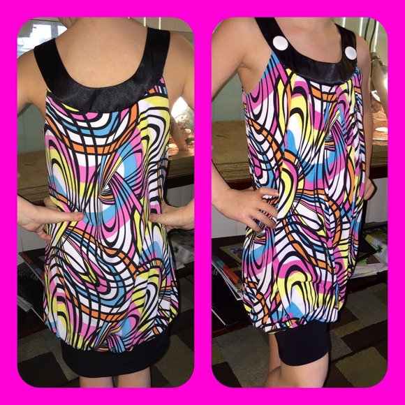 Girls size 7 colorful summer dress