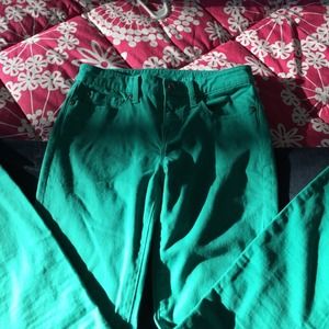 Green gap jeggings