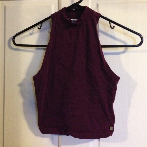 Purple crop top