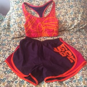 NWOT Nike slogan track shorts