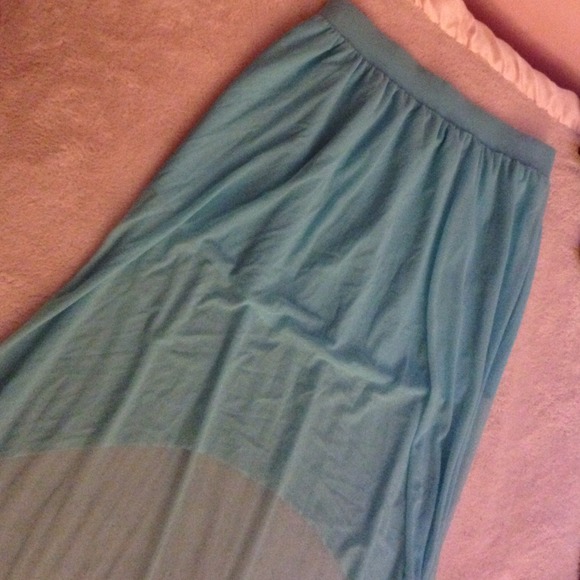 Blue skirt