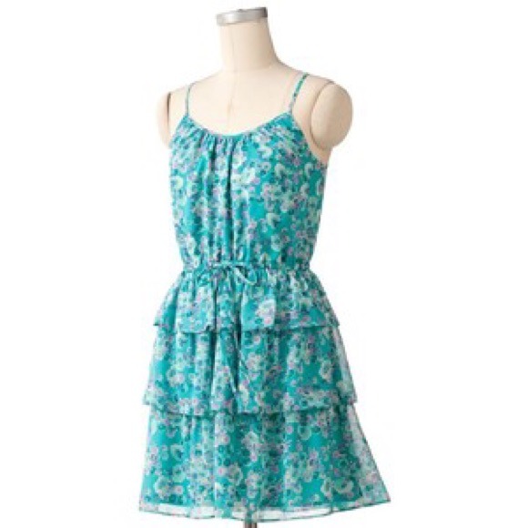 Floral Lauren Conrad Spaghetti dress.