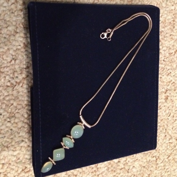 Pure Silver Necklace with semi precious stone