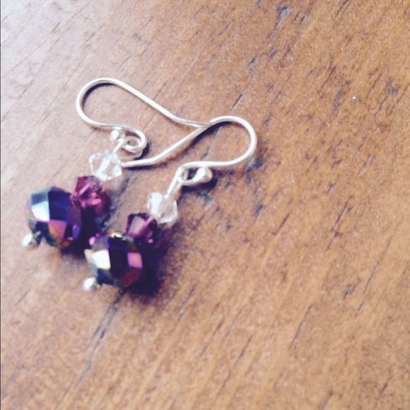 Hand beaded earrings - Picture 1 of 2