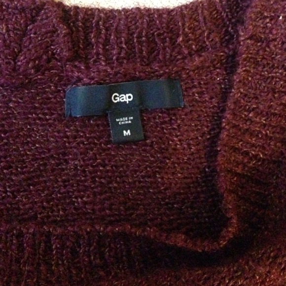 Maroon Gap dolman sleeve sweater - Picture 3 of 4