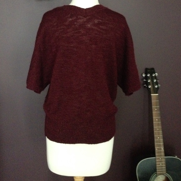 Maroon Gap dolman sleeve sweater - Picture 4 of 4