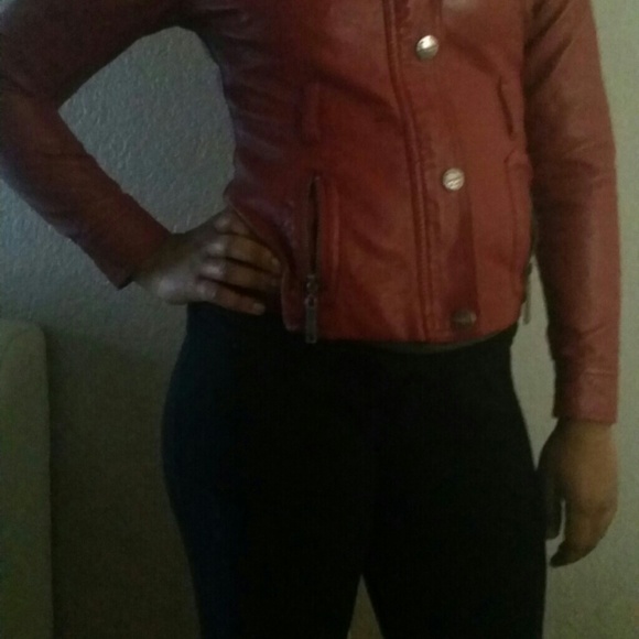 Pair leather  jackets