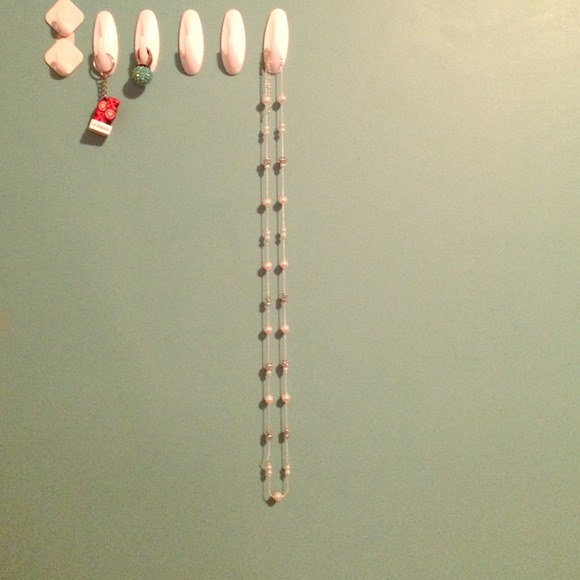 Faux pearl necklace