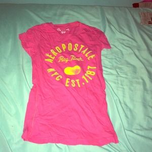 Pink and yellow Aeropostale shirt