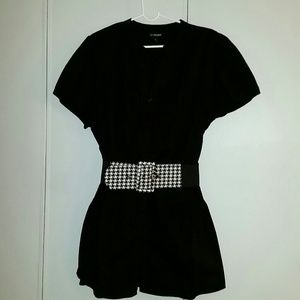 Lane Bryant-Black Belted Tunic
