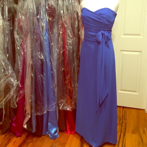 Sapphire Blue full length dress.