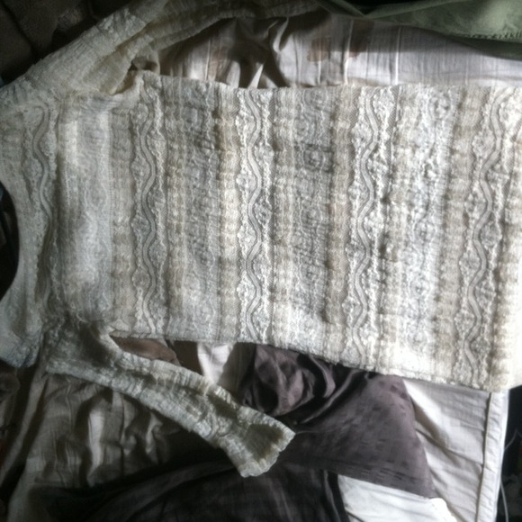 Nordstrom. Tight, white lace dress.