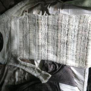 Nordstrom. Tight, white lace dress.