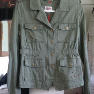 Embellished green jacket. Target.