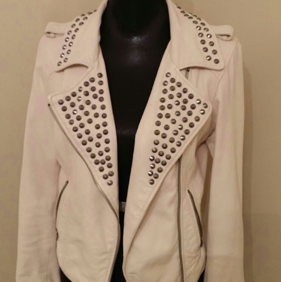 zara beige leather jacket