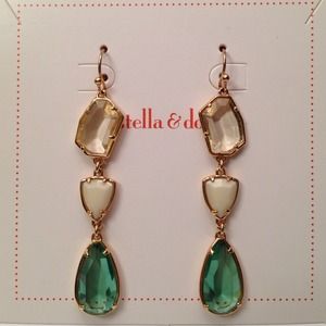 Stella & Dot Pippa Stone earrings.