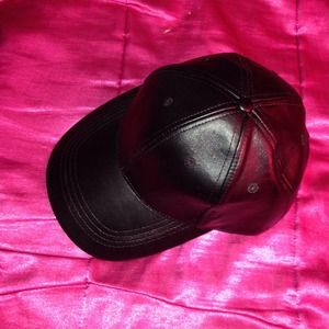Black Leather Hat