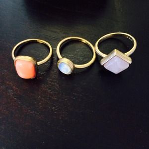 Authentic Juicy Couture Ring Set SIze 7