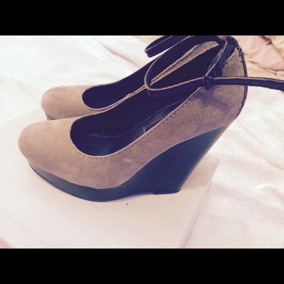 Calvin Klein wedges with ankle strap