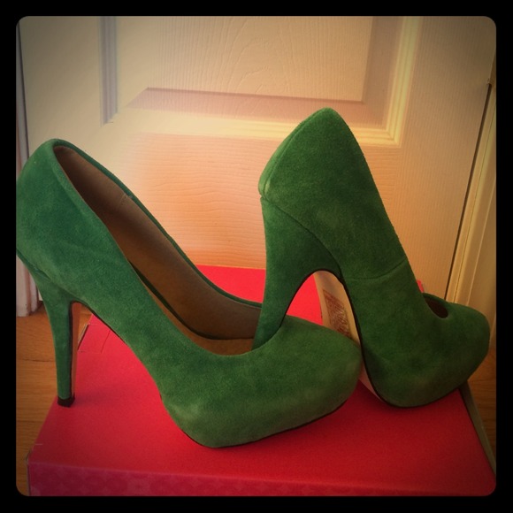 Green high heels