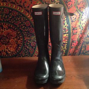 Tall black Hunter Boots