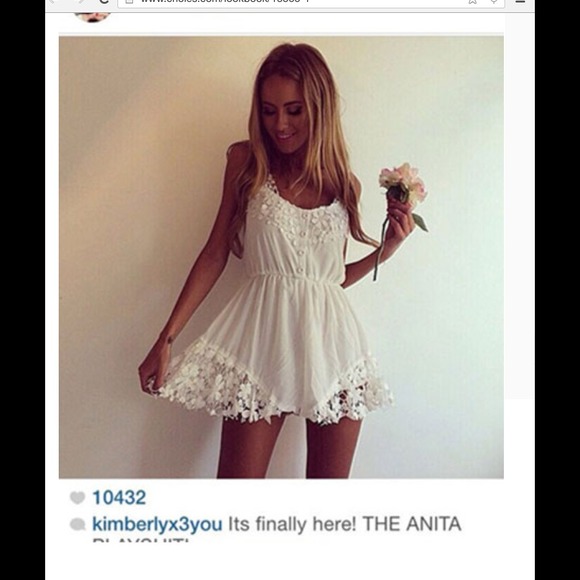 choies Dresses & Skirts - [SOLD ON VINTED] White Lace Romper Playsuits