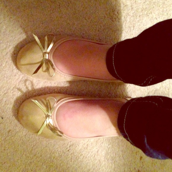 Fold up gold flats with carrier