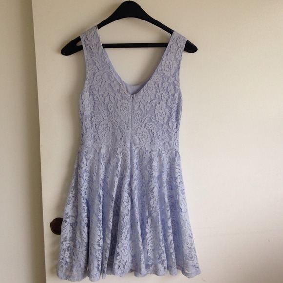By 'Robin-K'; blue lace dress - Picture 2 of 4