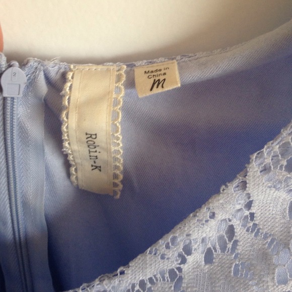 By 'Robin-K'; blue lace dress - Picture 3 of 4