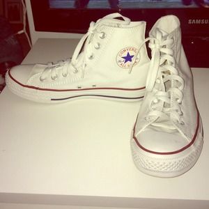 white high top converse