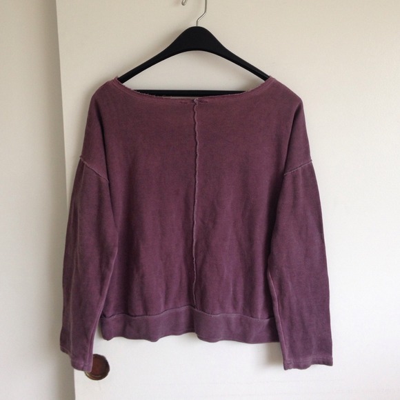 By 'Rubbish'; burgundy oversized sweater - Picture 2 of 4