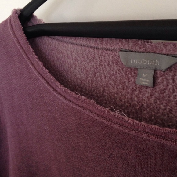 By 'Rubbish'; burgundy oversized sweater - Picture 4 of 4