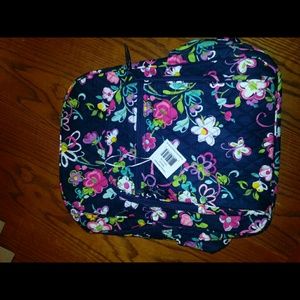 Vera Bradley Campus Backpack: Ribbons Print