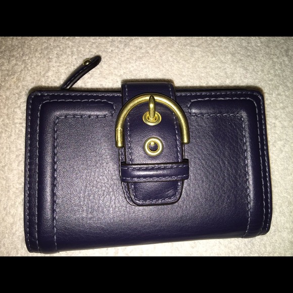 Navy coach wallet