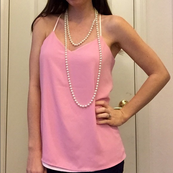 Express rose colored sleeveless top size XS