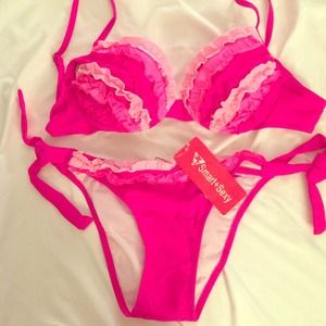 Hot Pink Bathing Suit - Brazilian Cut