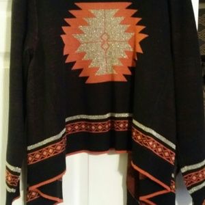 Aztec fringe sweater