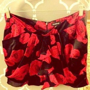 Satin rose skirt