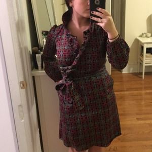 Elizabeth McKay "Scotland" wrap dress