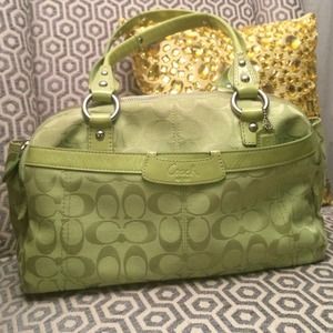 Coach Handbag Lime Green