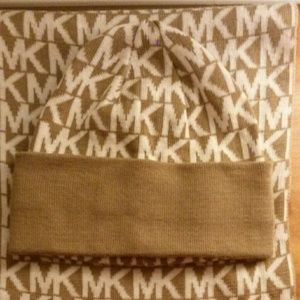 MK scarf and hat set NWT