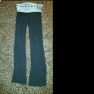 Victorias secret pink yoga pants long